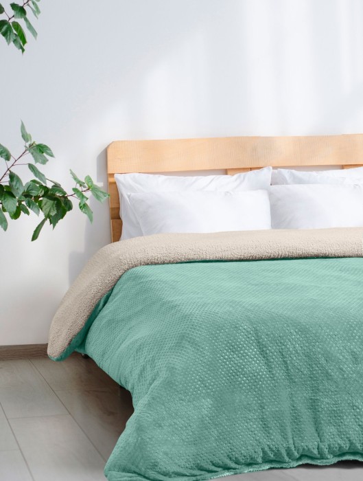 Κουβέρτα GRAUPEL MINT BEIGE