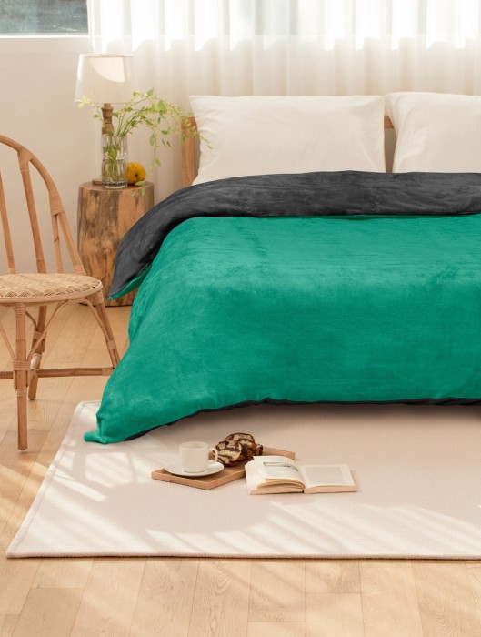 Κουβέρτα NEVE GREEN ANTHRACITE
